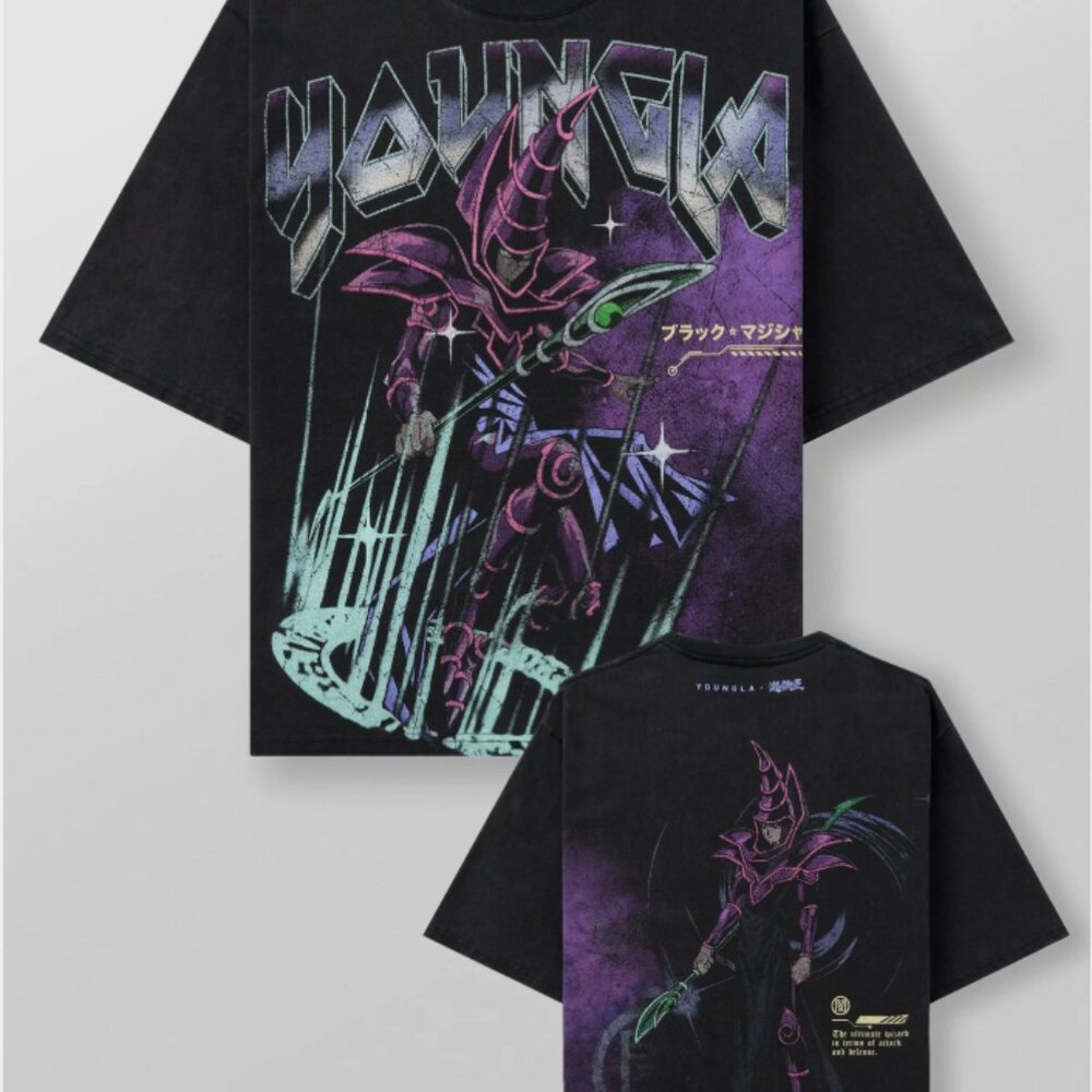 YoungLA 4123 Yu-Gi-Oh! Dark Magician Size L NWT!!